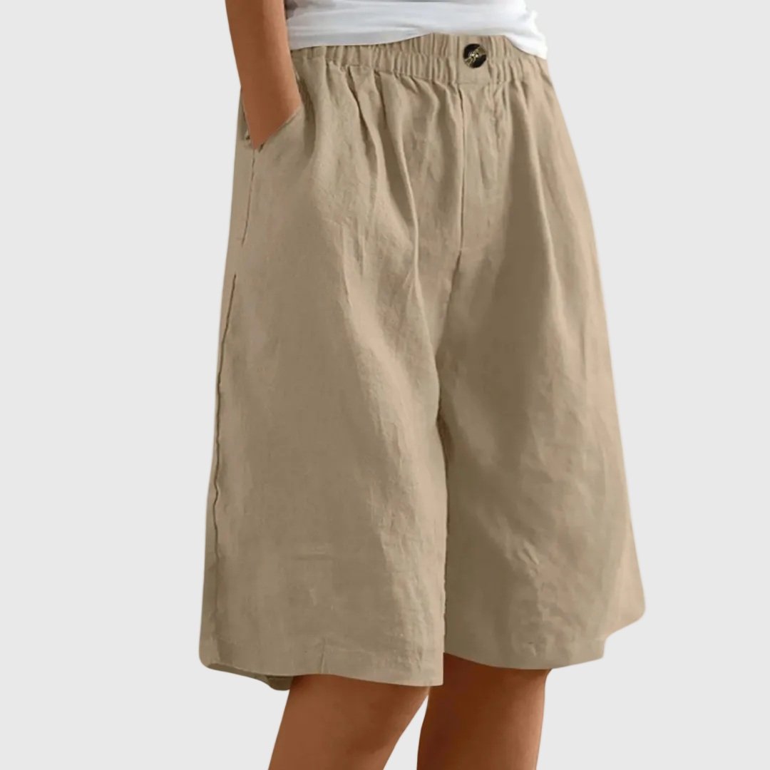 Miley | Elegant Cotton-Linen Shorts