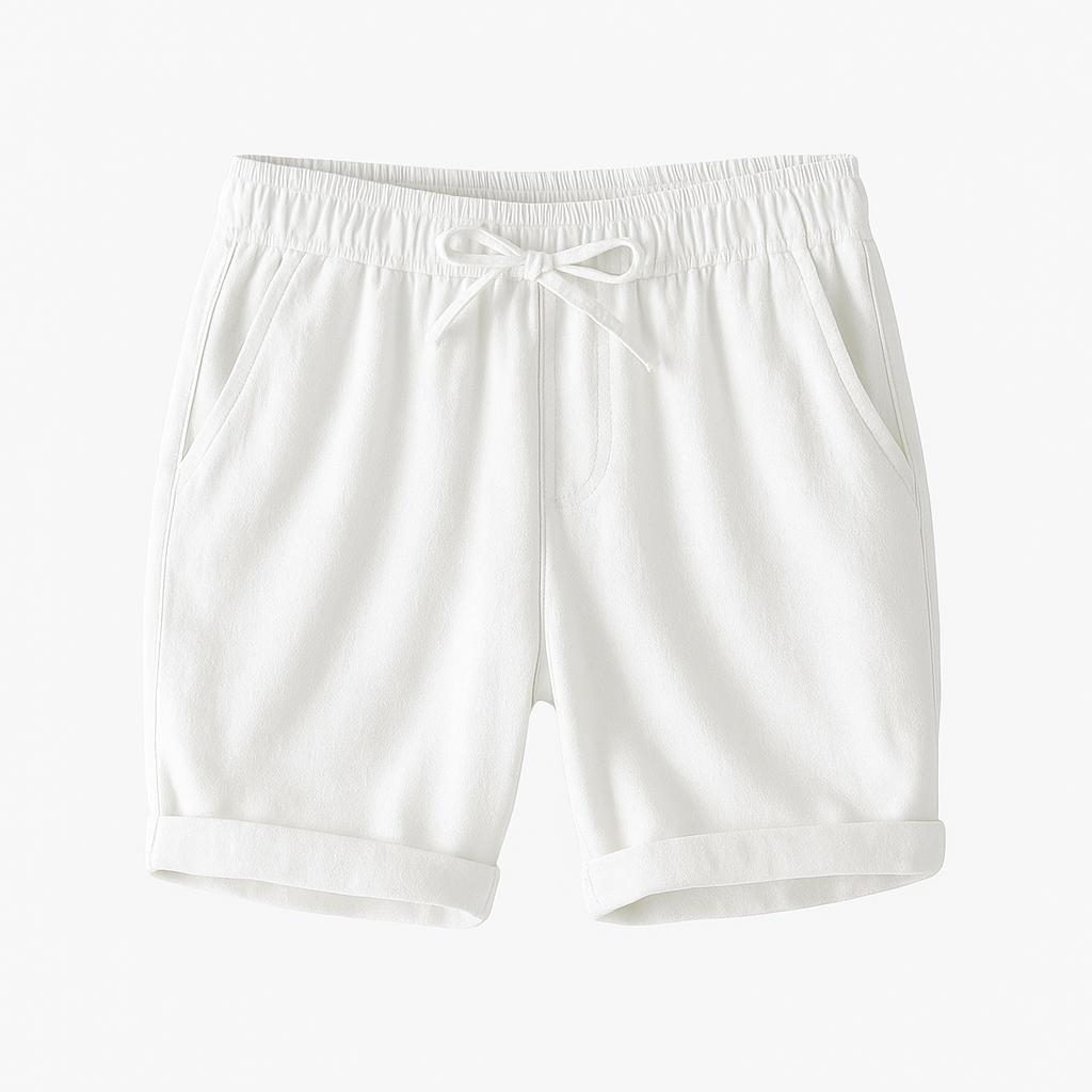 Men's Summer Linen Bermuda Shorts