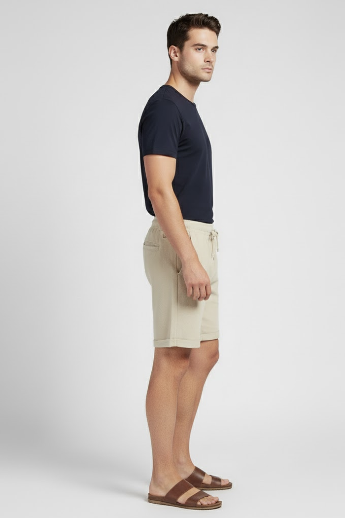 Men's Summer Linen Bermuda Shorts