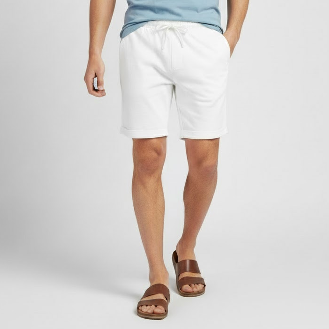 Men's Summer Linen Bermuda Shorts