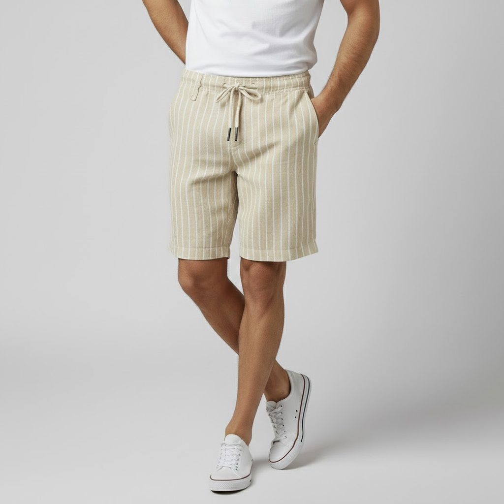Firenze Men's Linen Bermuda Shorts