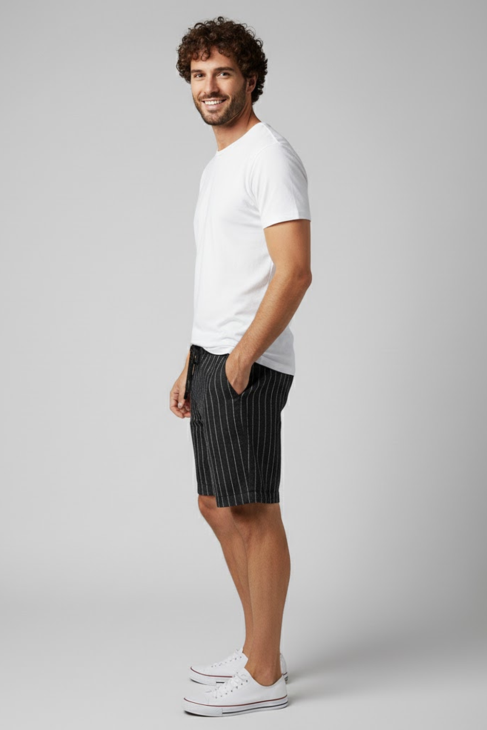 Firenze Men's Linen Bermuda Shorts