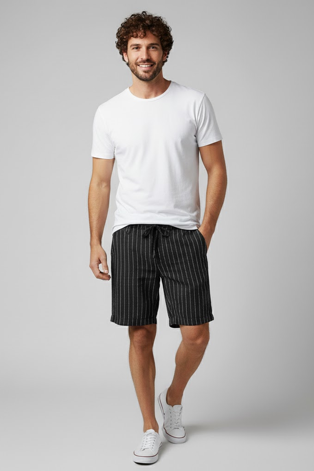Firenze Men's Linen Bermuda Shorts