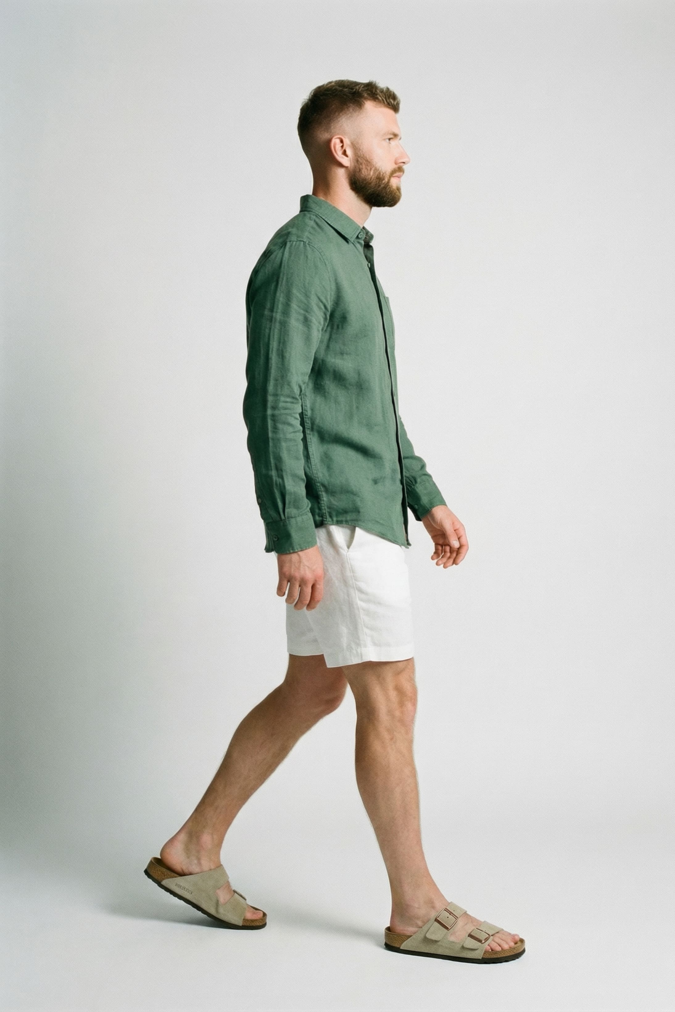 Men's Linen Shirt with Pocket