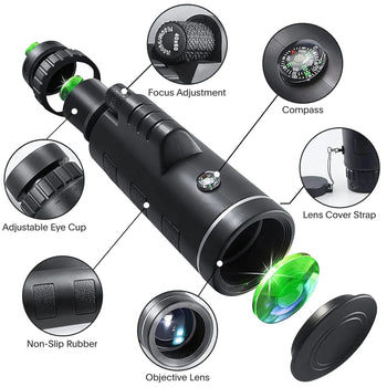 Telescopio Portátil con Visión Nocturna 500x Estrella 🎁